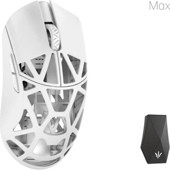 Beast X Max trådløs gaming-mus, 26.000 DPI, hvid