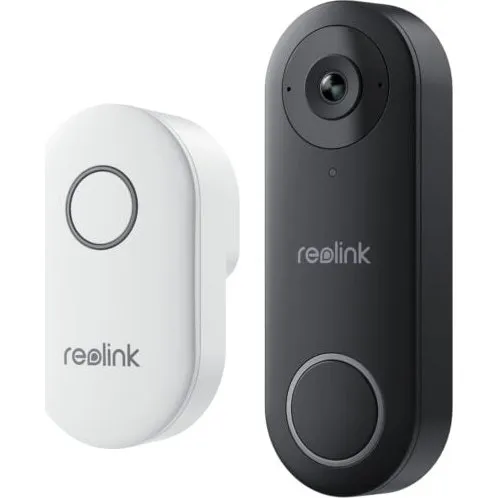 Reolink D340W Video Doorbell WiFi 2K+ Sort