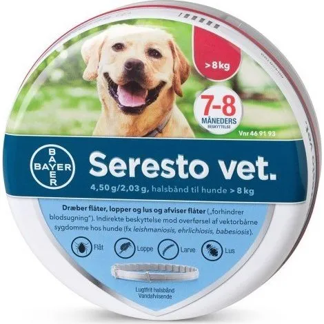 Seresto Vet Loppehalsbånd til hunde over 8 kg