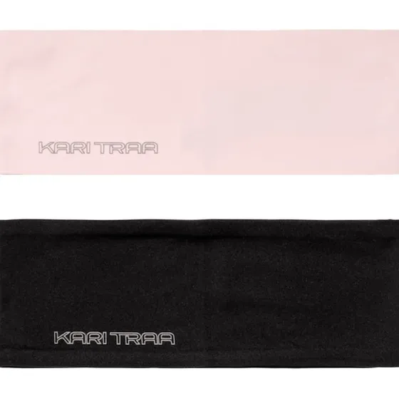 Kari Traa Una Pandebånd 2-Pak Pink/Sort, One Size