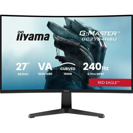 iiyama G-MASTER Red Eagle GC2784HSU-B1 27" buet gaming-skærm, 240 Hz, Full HD, sort