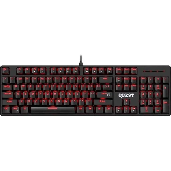 Defender Quest GK-596 Mekanisk Tastatur, USB, Sort