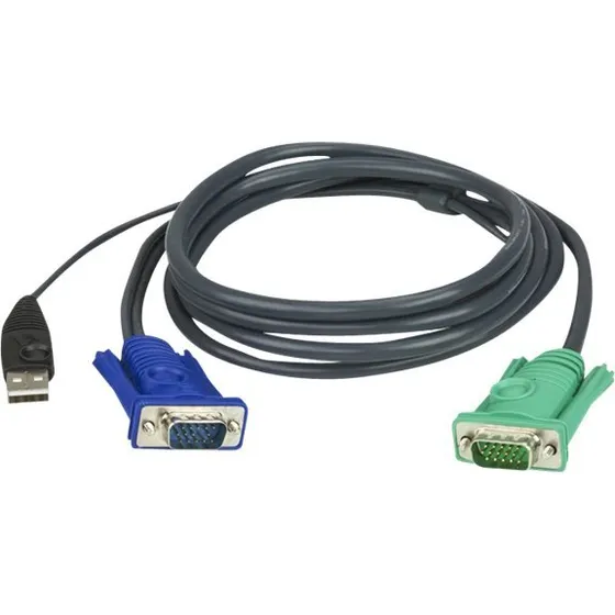 ATEN Micro-Lite 2L-5203U KVM-kabel 3m USB/VGA
