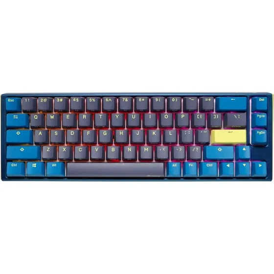 Ducky One 3 SF Daybreak 65% Mekanisk Tastatur, USB, RGB, Sort/Blå