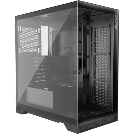 XPG Invader X Mid-Tower PC-kabinet – Sort, med hærdet glas og 5 x 120 mm blæsere