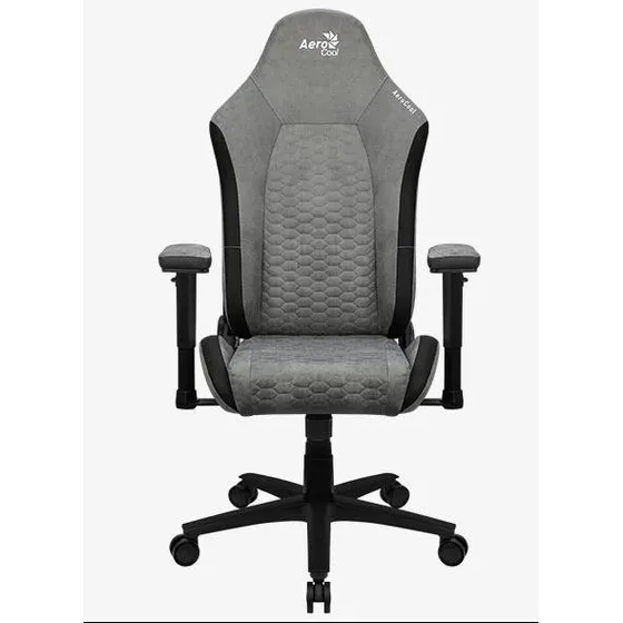 Aerocool Crown AeroSuede Gamerstol i Stone Grey