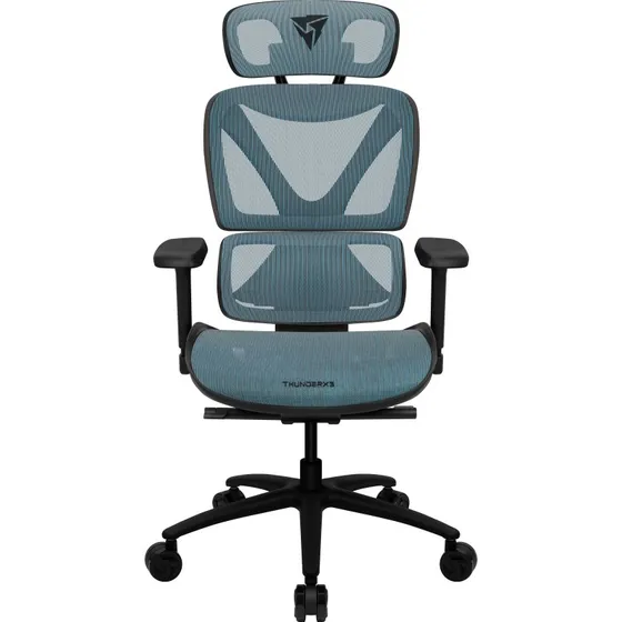 ThunderX3 XTC Mesh Chroma - Sort/Blå, 125 kg, 3D-armlæn, Class 4 gasløft