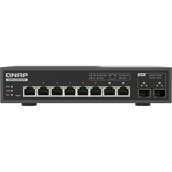 QNAP QSW-L3208-2C6T 8-Port 10GbE Switch