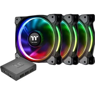 Thermaltake Riing PLUS 12 RGB 120 mm Sort