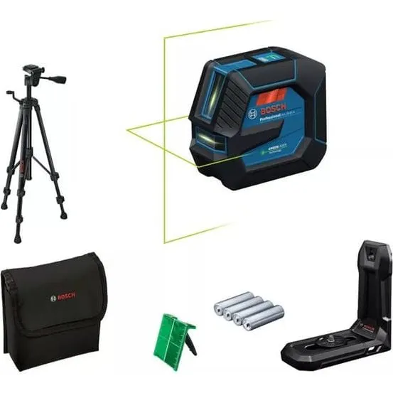 Bosch GLL 20-22 G Krysslaser med Grøn Linje, IP65, 20 m Rækkevidde