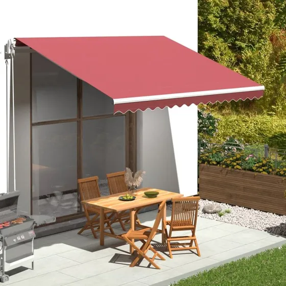 vidaXL Udskiftningsdug 4x3,5 m bordeaux