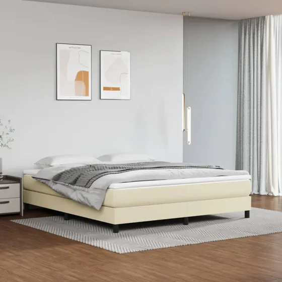 vidaXL springmadras med pocketfjedre 160x200x20 cm creme