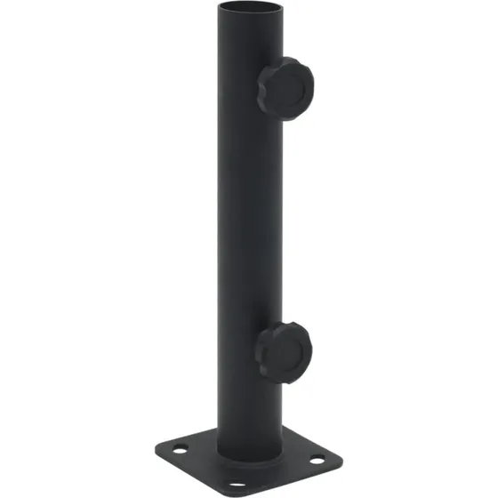 vidaXL Parasolholder til Ø32/34/38 mm, stål, matsort