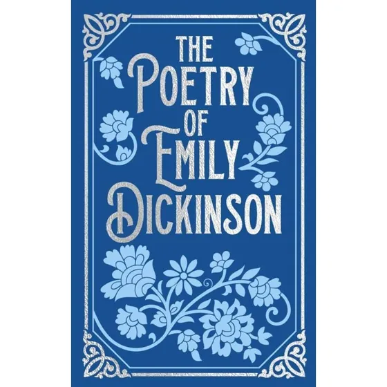 The Poetry of Emily Dickinson – Hårdrygget digt samling med sølvembossering