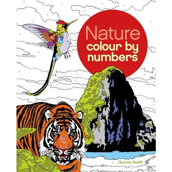 Nature Colour by Numbers – 60 naturlige illustrationer for voksne
