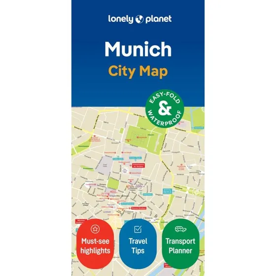 Lonely Planet Munich City Map - Vandsikker, foldbar, med slipcase