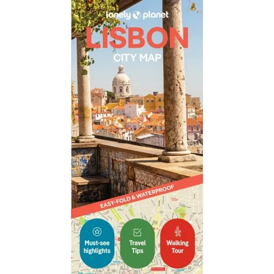 Lonely Planet Lisbon City Map - Vandsikker, foldbar rejsekort