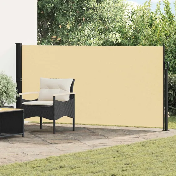 vidaXL Udtrækkelig Side-Markise Sand 300 x 160 cm