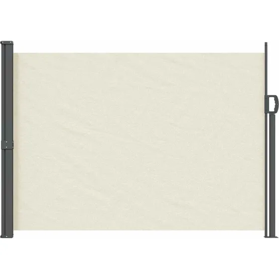 vidaXL Udtrækkeligt Side-Markise 160 x 300 cm, 100% Polyester, Stålramme