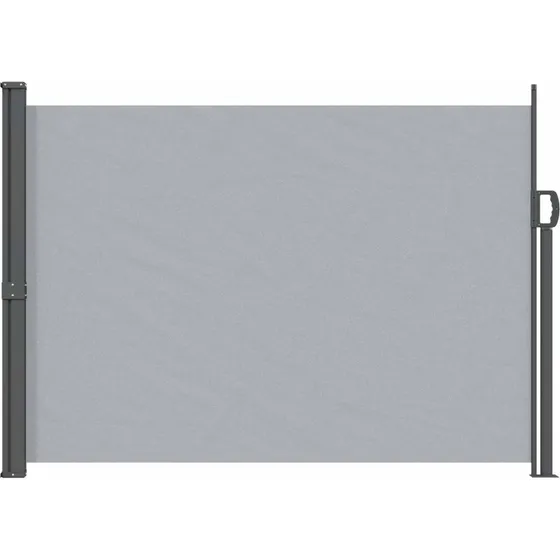 vidaXL Udtrækkeligt Side-Markise 160 x 300 cm, 100% Polyester med PU-Belægning, Stålramme