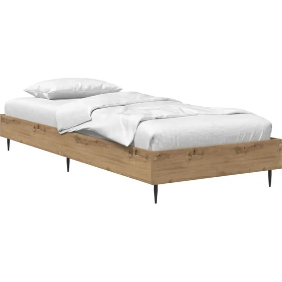 vidaXL Sengestel Artisan-eg 80 x 200 cm Konstrueret Træ