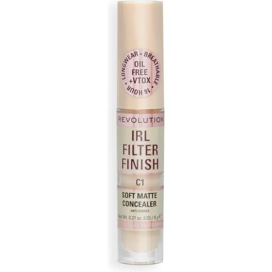 Makeup Revolution IRL Filter Finish Concealer C1, 6 g