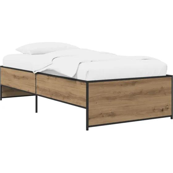 vidaXL Sengestel Artisan-eg 80 x 200 cm Konstrueret Træ