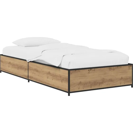 vidaXL Sengestel Artisan-Eg 80 x 200 cm Konstrueret Træ