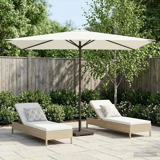 vidaXL Havesol 200 x 300 cm Rektangulær Cremefarvet