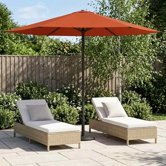 vidaXL Havesol 230x230 cm Rektangulær Terrakotta