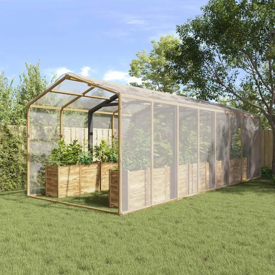 vidaXL Planteovertræk Transparent 6 x 6 m PE