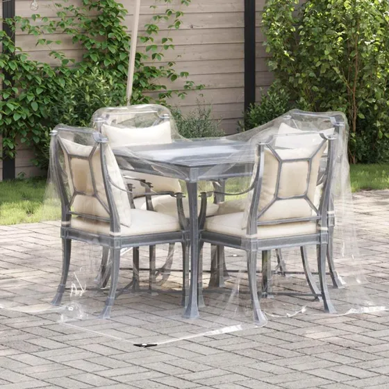 vidaXL Planteovertræk 2 x 2 m Transparent PVC