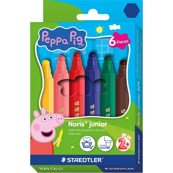 Staedtler Gurli Gris Jumbo Tuscher 6 stk