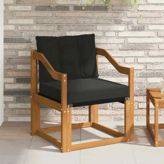 vidaXL 2-stks Udendørs Sofa i Massivt Akacietræ, Naturfarvet