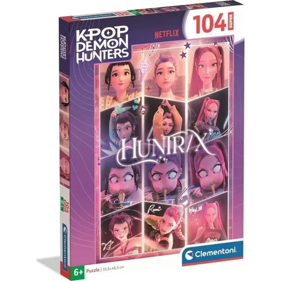 Clementoni K-Pop Demon Hunters 2 Puslespil, 104 brikker