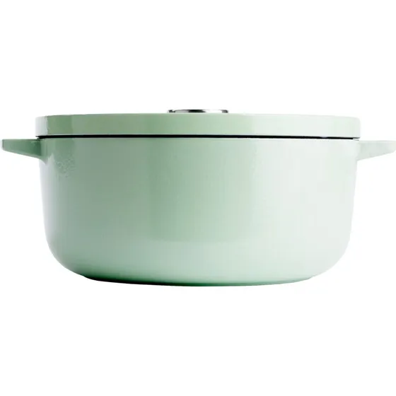 KitchenAid Støbejernsgryde 26 cm, Pistachio, 5,2 liter