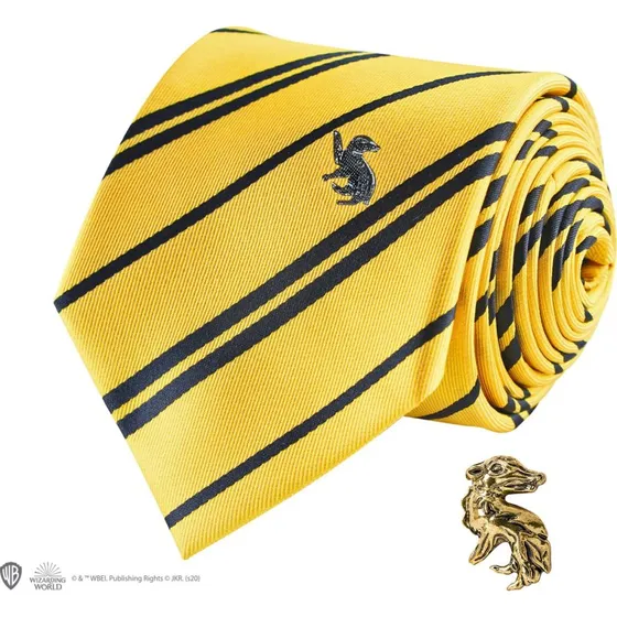 Cinereplicas Harry Potter Hufflepuff Deluxe Slips med Metalnål