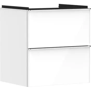 Hansgrohe Xelu Q vaskeskab 580x475 mm 2-skuffer hvid højglans