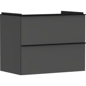 Hansgrohe Xelu Q vaskeskab 780x475 mm, mat diamantgrå, 2 skuffer