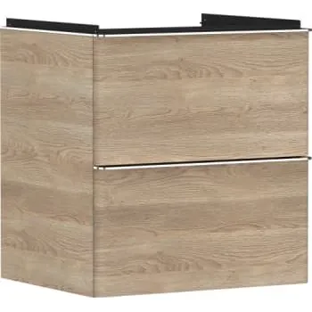 Hansgrohe Xelu Q vaskeskab 580x475 mm 2 skuffer naturlig eg