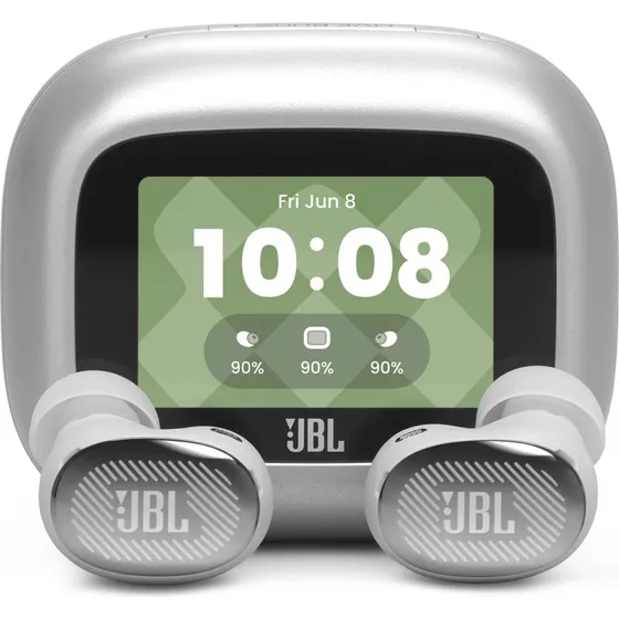 JBL Live Buds 4 - Sølv, ANC, 40 timer, IP55