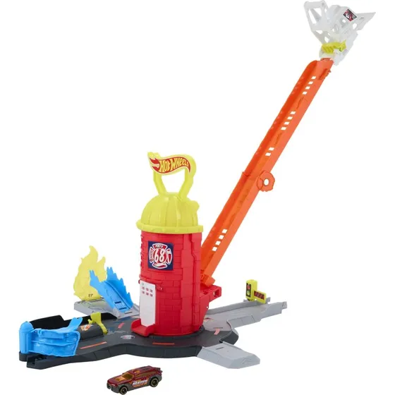 Hot Wheels City Super Fire Station Legesæt, 4+ år