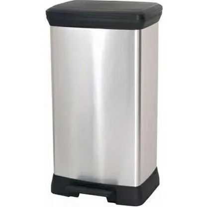 Curver 50L Pedalspand, Metalliseret