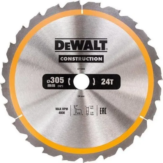 DeWALT DT1960-QZ Rundsavklinge 305mm 60T