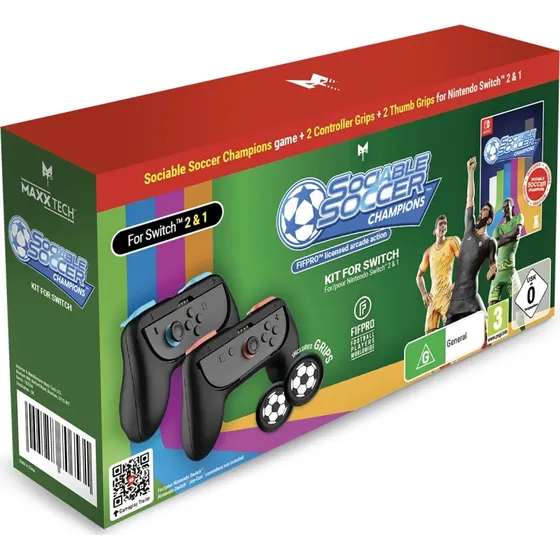 Maxx Tech Sociable Soccer Champions Kit – Nintendo Switch 1 & 2