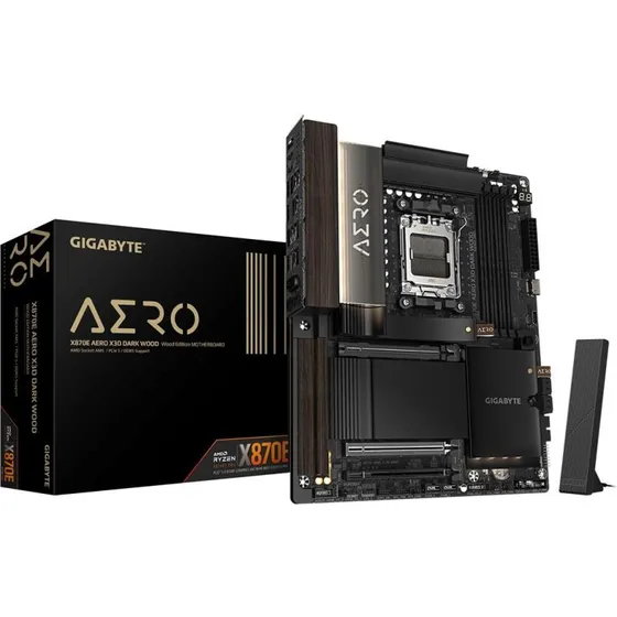 Gigabyte X870E Aero X3D Dark Wood ATX AM5 DDR5 WiFi 7