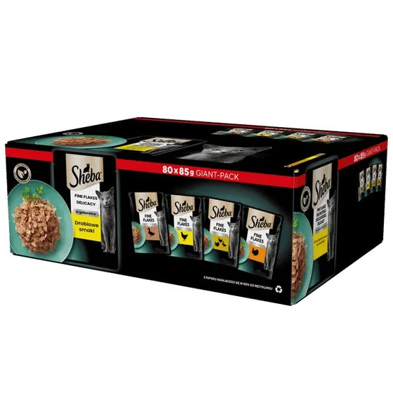 Sheba Delicacy Fjerkræ i Gelé 80x85g