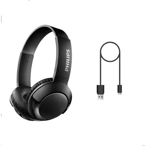 Philips SHB3075BK Bass+ On-Ear Bluetooth Høretelefoner, Sort