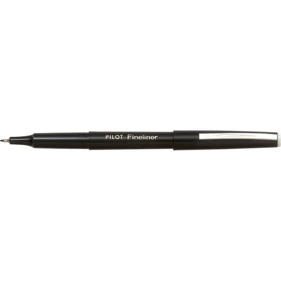 Pilot Fineliner 1,2mm med hætte, sort