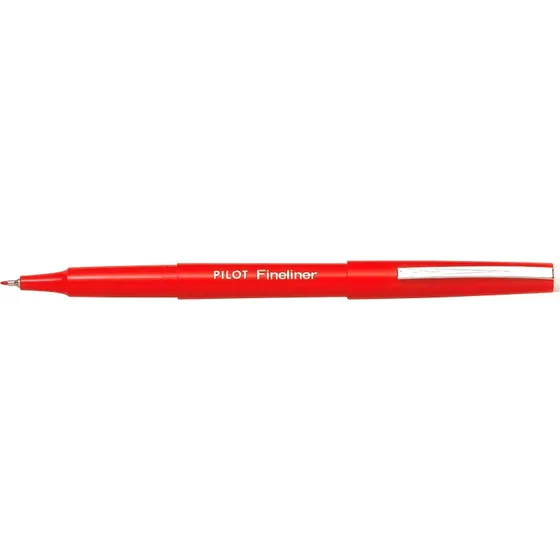 Pilot Fineliner 1,2 mm rød med hætte
